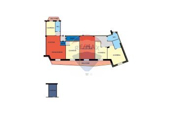 Pianta 2D - Appartamento Via Manzoni
 
216, Napoli - foto 8