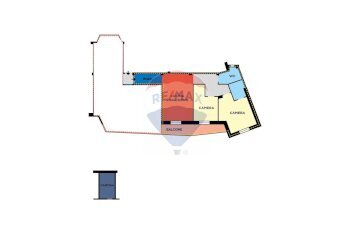 Pianta 2D - Appartamento Via Manzoni
 
216, Napoli - foto 10