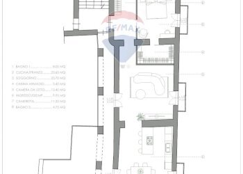 Pianta 2D - Quadrilocale Largo del Consevatorio
 
2, Giugliano in Campania - foto 27