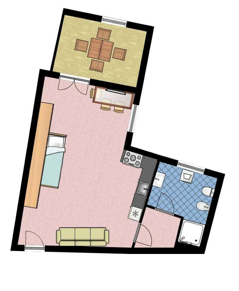 pianta guenda - Castle Via Via Castello, Beverino - floor plans 1