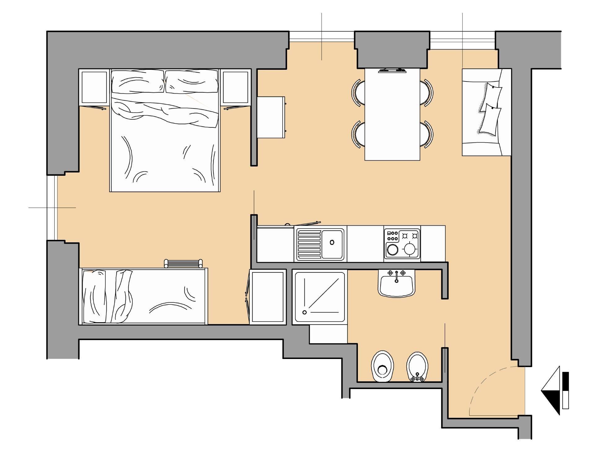 Foto 25 - Two-room apartment Via San Pietro, Albisola Superiore - floor plans 1