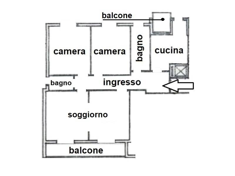 Foto 13 - Appartamento La Rusca, Savona - planimetria 1