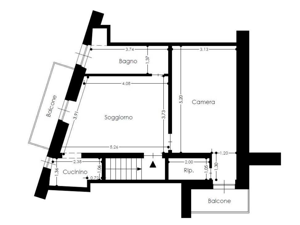 Foto 16 - Two-room apartment Via Piave, Albisola Superiore - floor plans 1