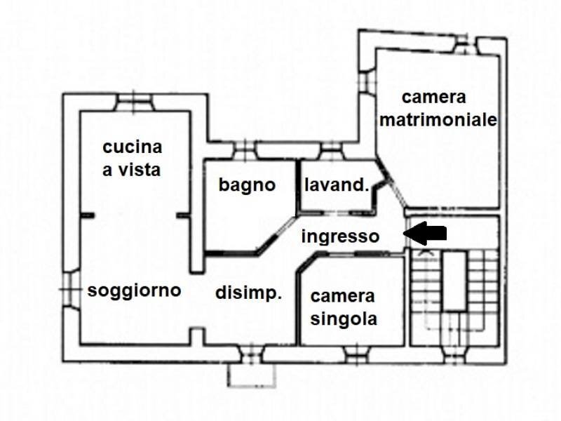 Foto 31 - Four-room apartment Via Assereto, Savona - floor plans 1