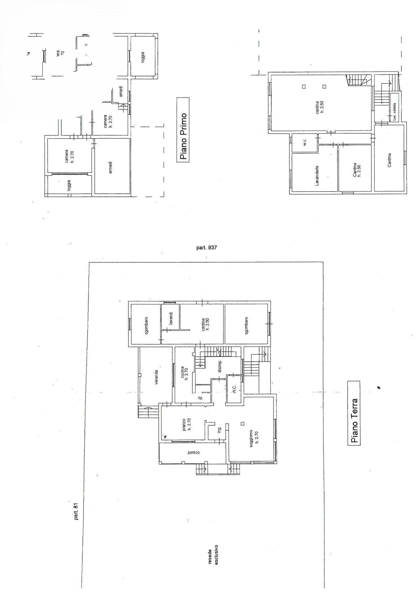 piante catastali - Villa Via Pero
 
5, Montignoso - planimetria 1