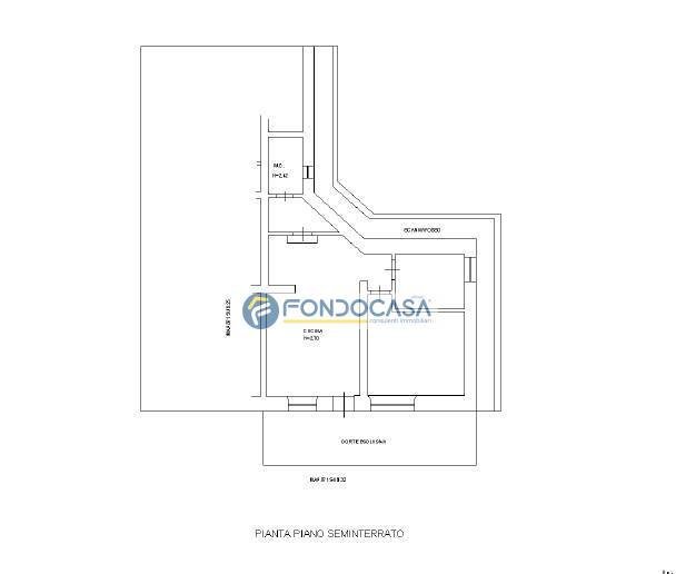 scheda catastale - Trilocale via cappelletto, Carrara - planimetria 1