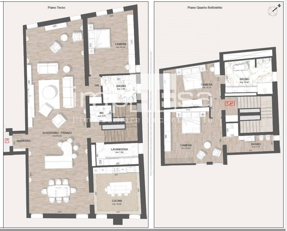 Foto 7 - Appartamento PIAZZA SANTA MARIA MAGGIORE, Treviso - planimetria 1