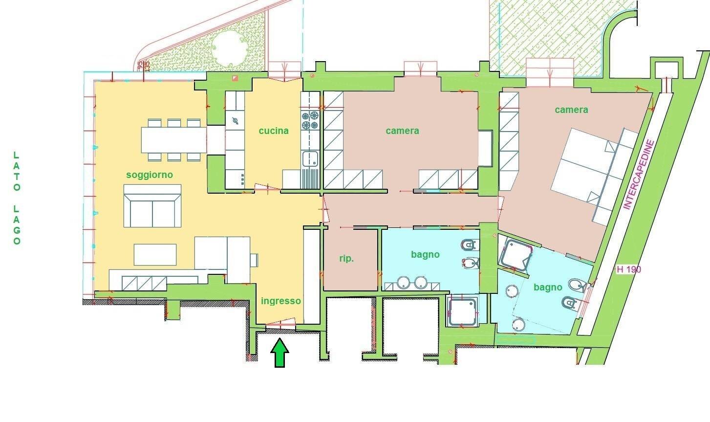 Foto 57 - Trilocale VIA GERMIGNAGA
 
1, Luino - planimetria 1