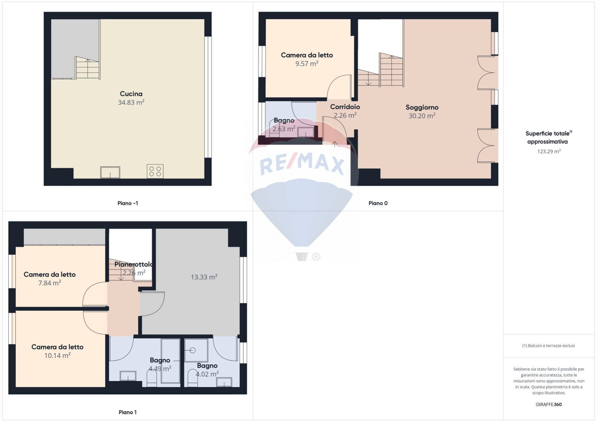 Pianta 2D - Four-room apartment Formello - floor plans 1