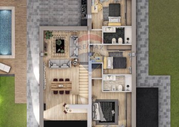 Pianta 3D - Villa VIA DELL'ENTE, Formello - foto 7