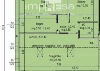 Planimetria - Trilocale Via montegrappa, Salzano - foto 12