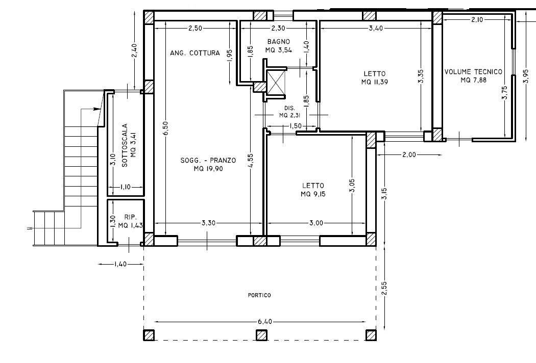 Foto 11 - Villa c.da Reitani
 
1, Noto - planimetria 1