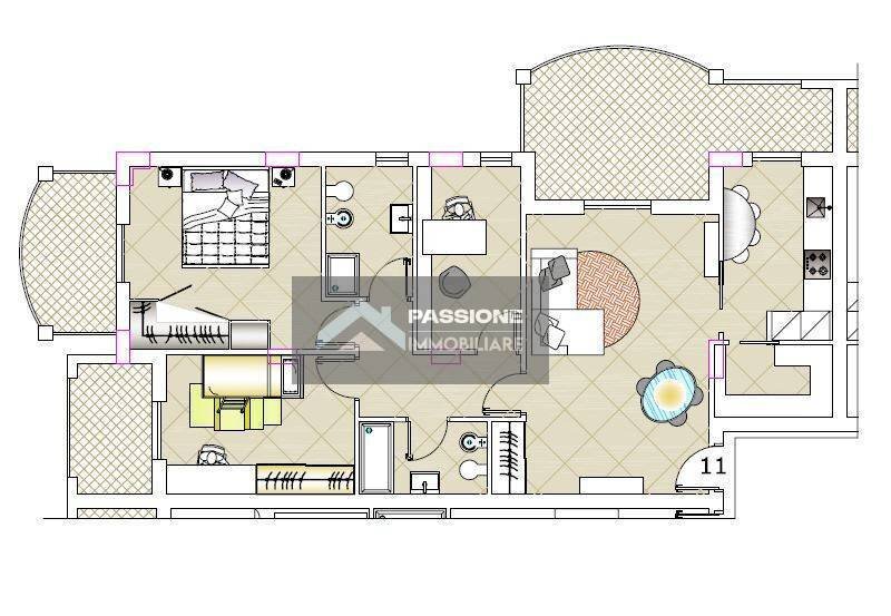 Foto 27 - Four-room apartment via cristoforo colombo
 
85, Martinsicuro - floor plans 1