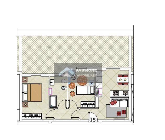 Foto 17 - Three-room apartment via cristoforo colombo
 
85, Martinsicuro - floor plans 1