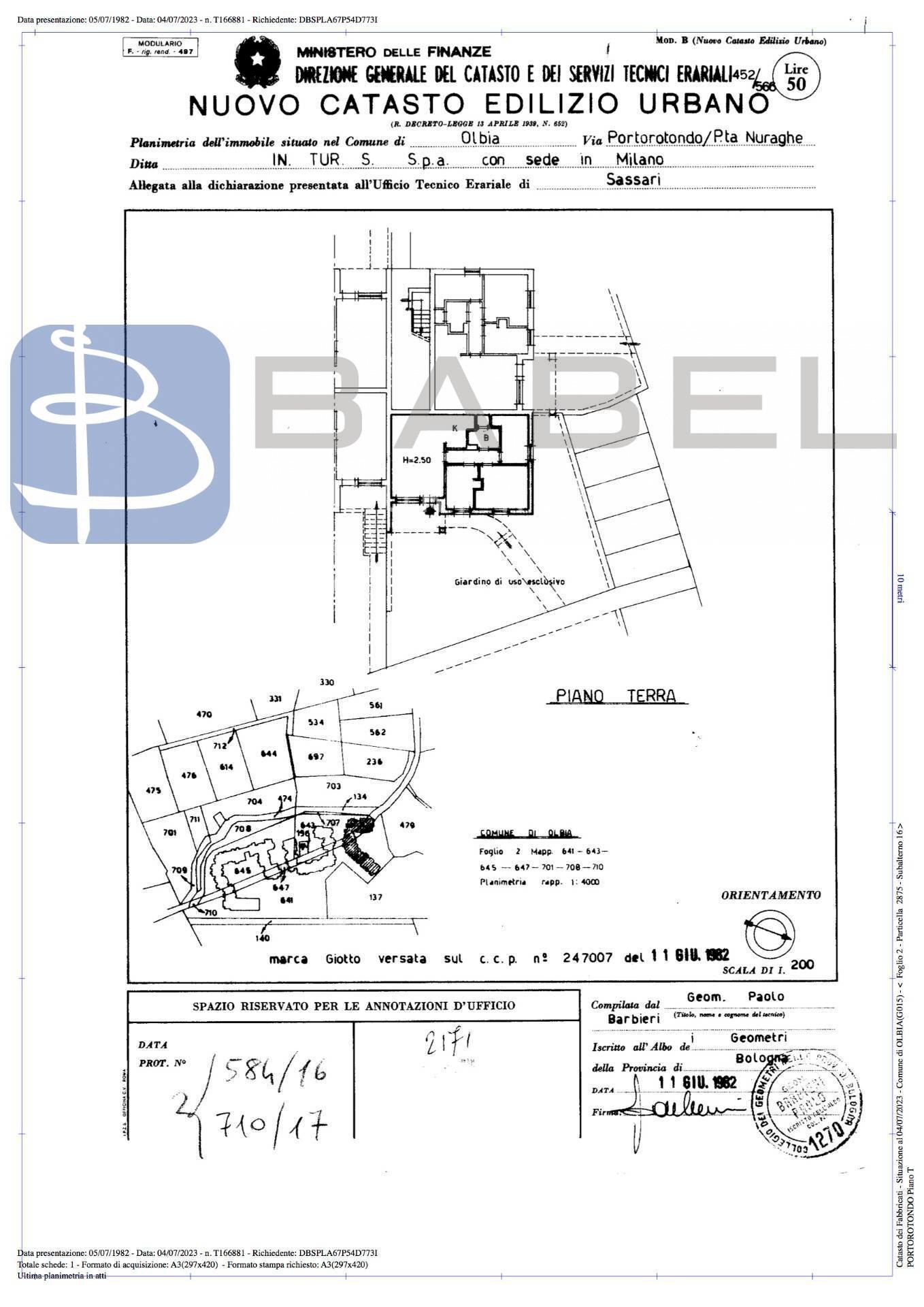 Foto 28 - Four-room apartment via della bilancia, Olbia - floor plans 1