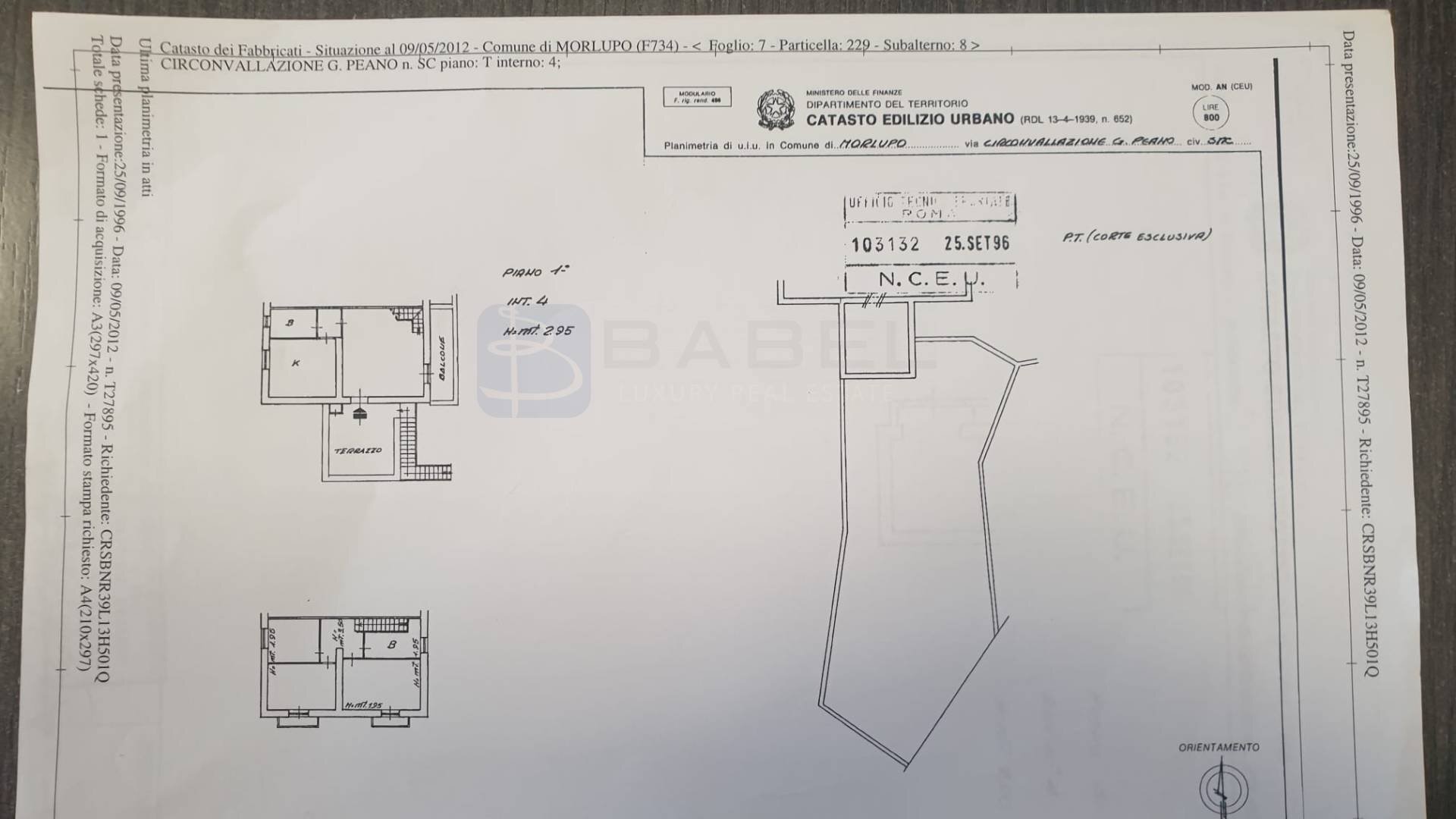 Foto 34 - Four-room apartment Via Giorgio Almirante, Morlupo - floor plans 1