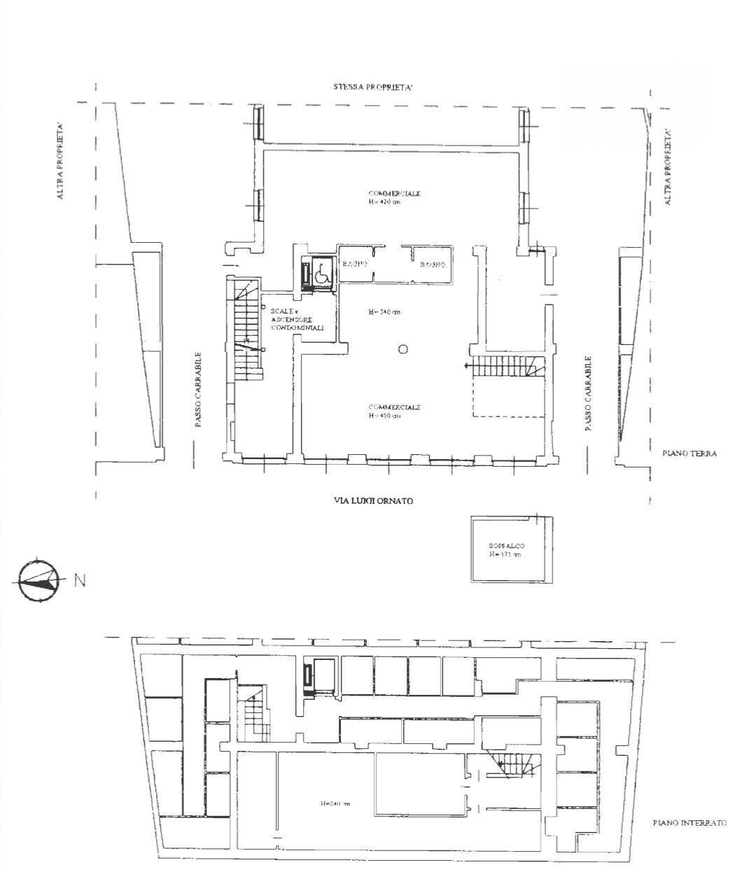 Foto 22 - Shop Via Luigi Ornato, Milano - floor plans 1