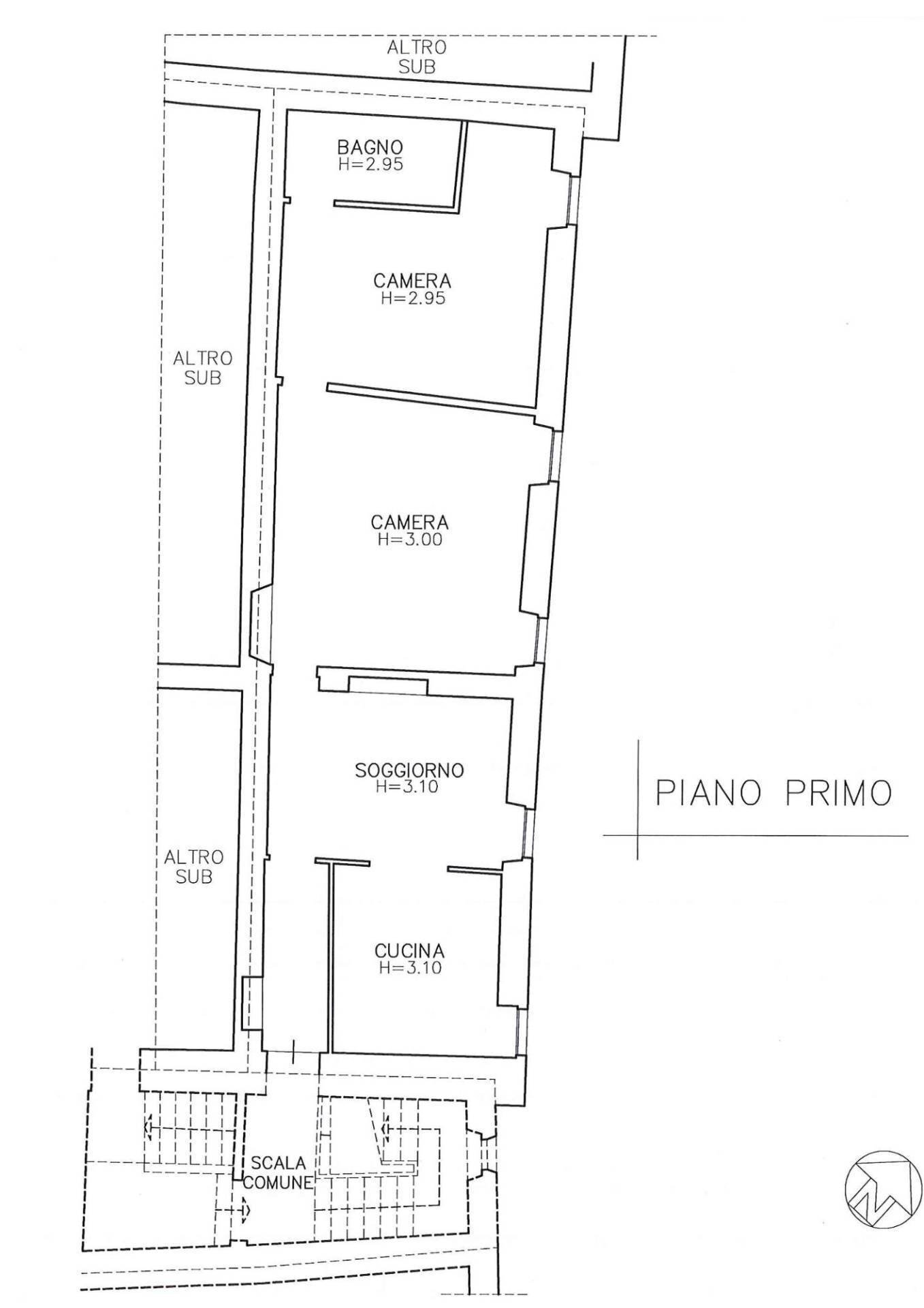 Foto 2 - Three-room apartment Via Baglioni, Cannara - floor plans 1