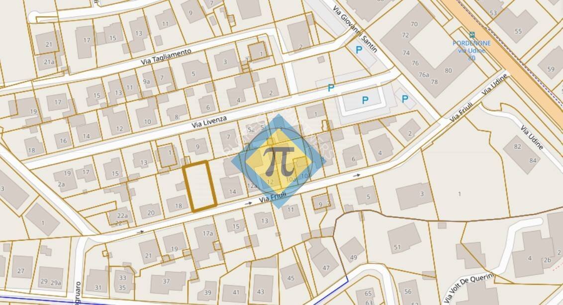 Foto 4 - Terreno edificabile via Friuli
 
16, Pordenone - planimetria 1