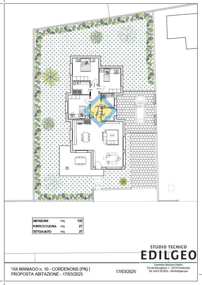 Foto 12 - Terreno edificabile via Bellasio
 
10, Cordenons - planimetria 1