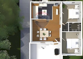 Pianta 3D - Terreno edificabile Via Fanini, Crocetta del Montello - foto 9