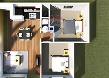 Pianta 3D - Terreno edificabile Via Fanini, Crocetta del Montello - foto 10