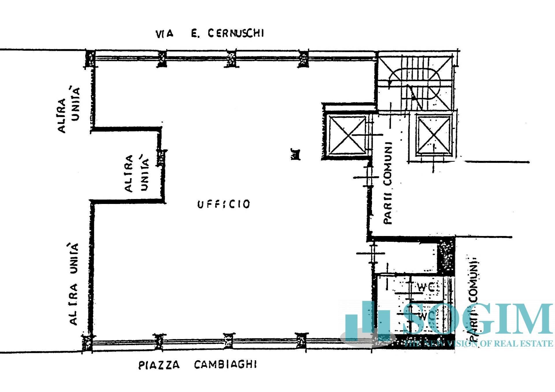 Foto 65 - Ufficio via Cernuschi
 
6, Monza - planimetria 1
