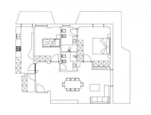 esempio di scheda catastale - Appartamento via fosdinovo, Massa - planimetria 1