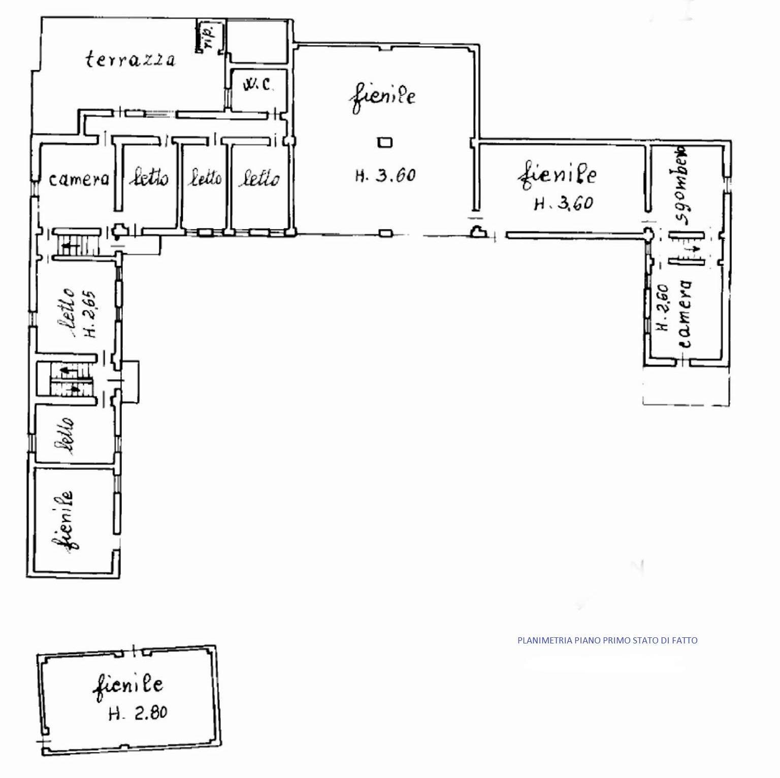 Foto 43 - Rustico Strada Nosserio
 
25, Costigliole d'Asti - planimetria 1