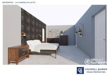 la camera RENDERING - Rustico Via Cavour
 
9, Cortiglione - foto 21