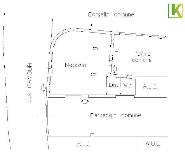 Foto 20 - Locale Commerciale Via Cavour
 
77, Saronno - planimetria 1