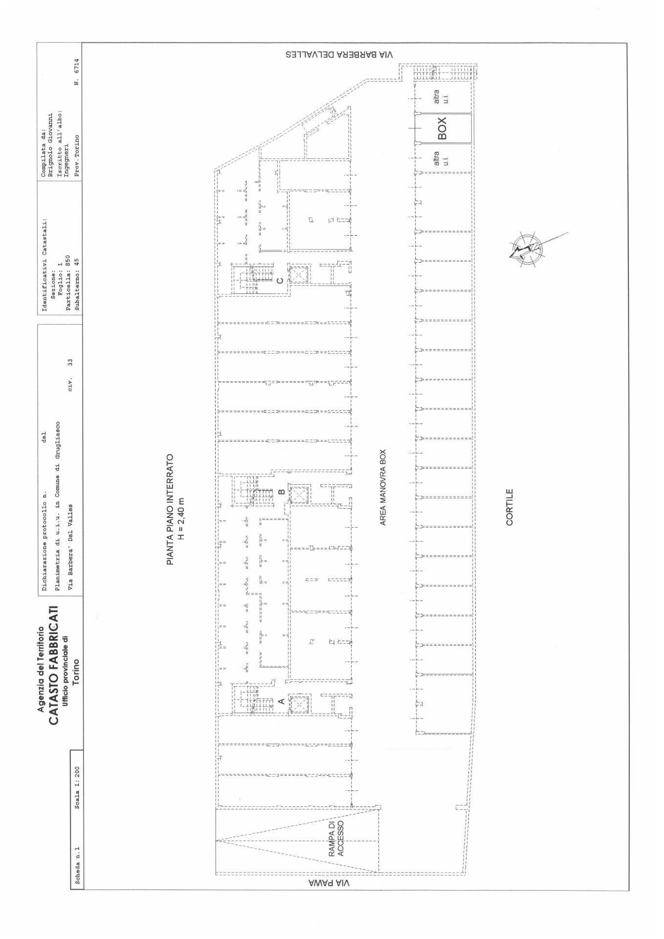 Foto 12 - Box Via Barberà del Valles
 
33, Grugliasco - planimetria 1
