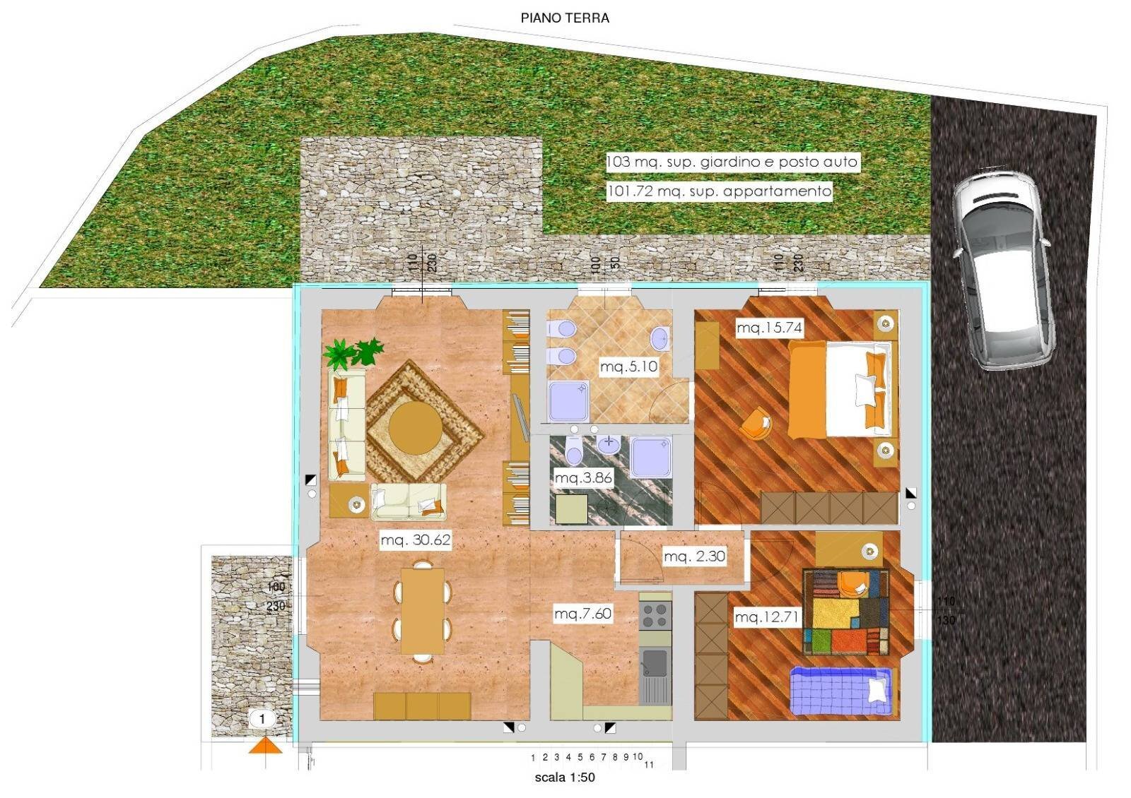 Foto 1 - Three-room apartment frazione rigosa, Algua - photo 1