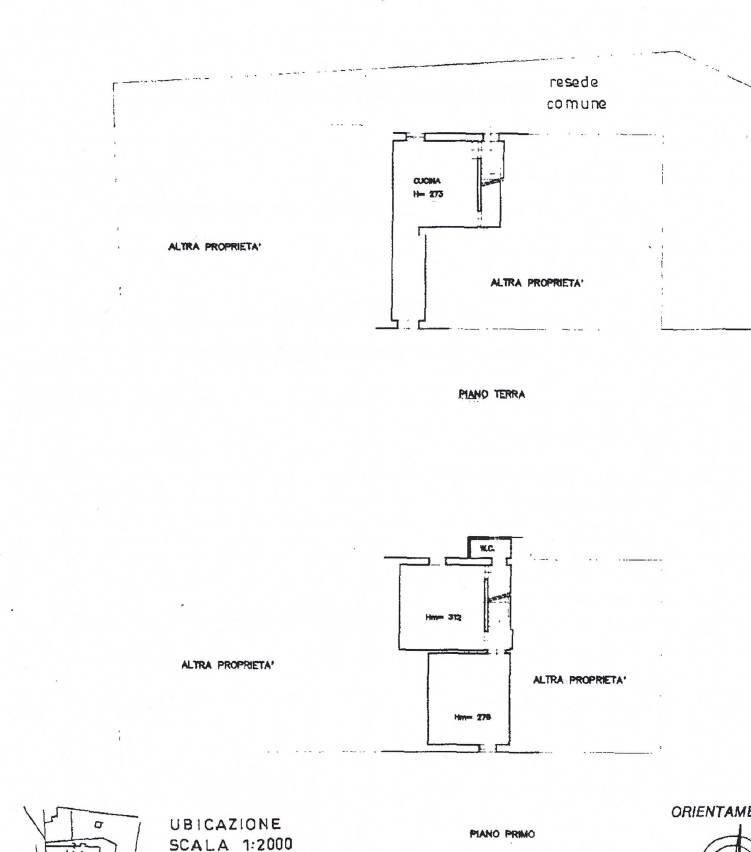 Foto 34 - Three-room apartment Via Siberia
 
36, Crespina Lorenzana - floor plans 1