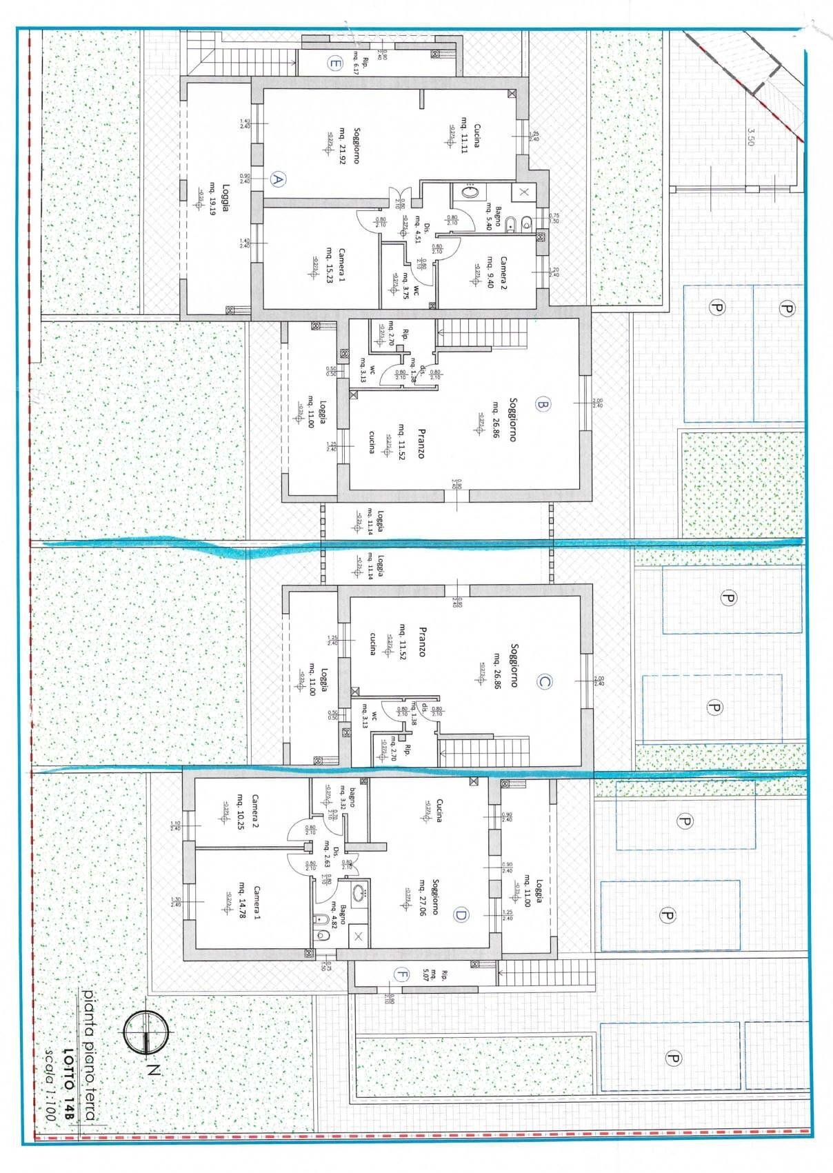 Foto 13 - Villa a Schiera Via del popolo
 
15, Pontedera - planimetria 1
