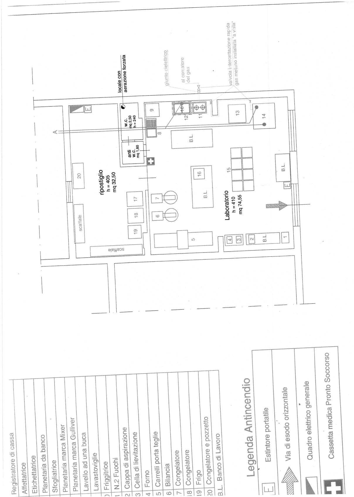 Foto 16 - Attività Commerciale Via San Faustino
 
52, Pontedera - planimetria 1