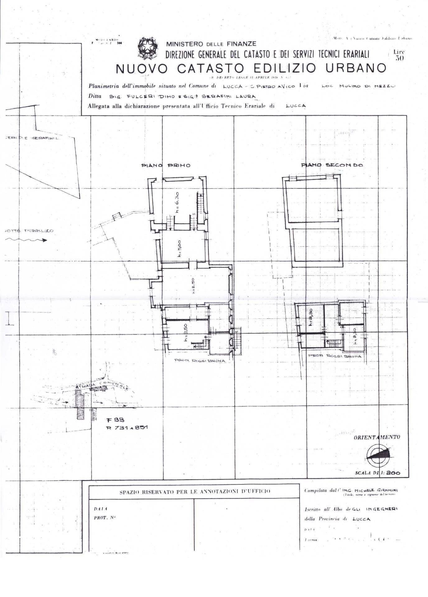 Foto 14 - Casa indipendente san cassiano a vico, Lucca - planimetria 1