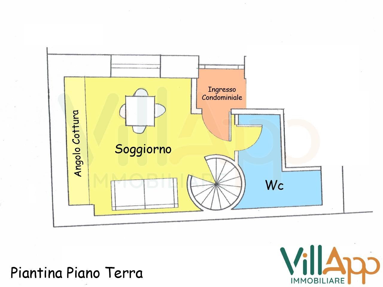Foto 4 - Trilocale Via Camillo Benso di Cavour
 
32, Fondi - planimetria 1