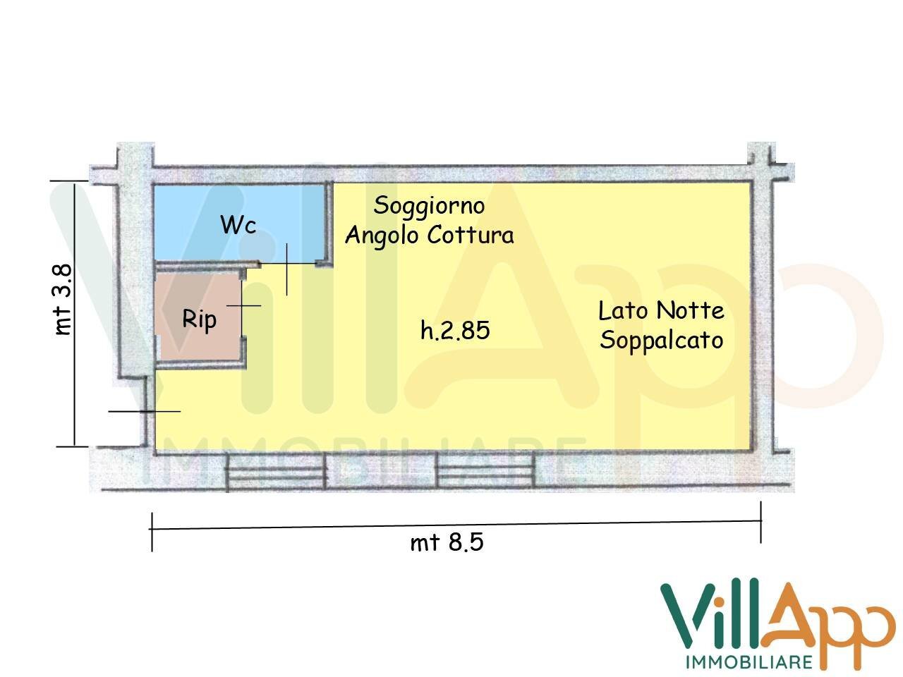 Foto 9 - Bilocale Via I Ripa
 
15, Sperlonga - planimetria 1