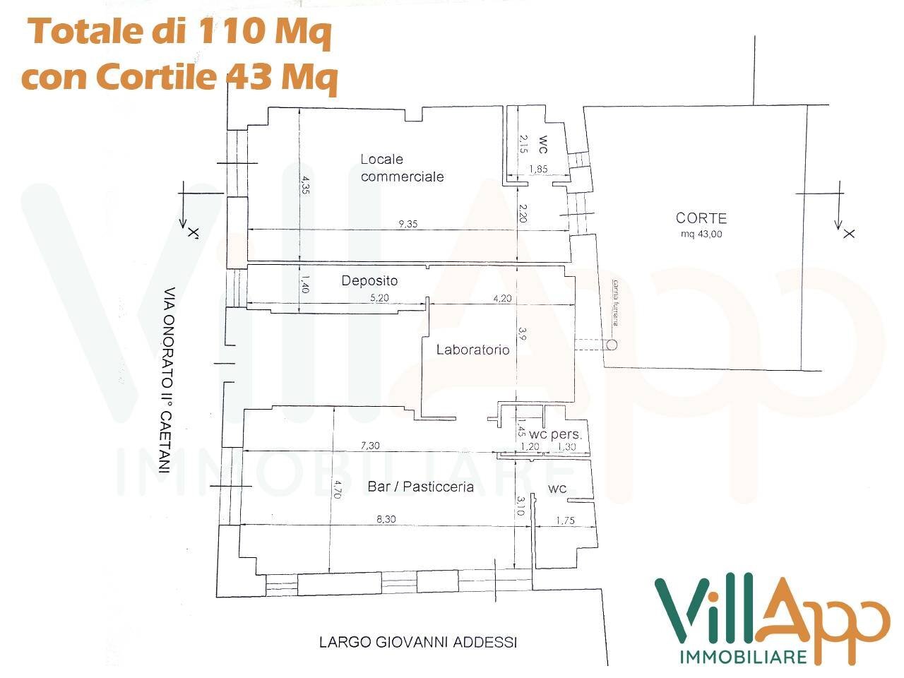 Foto 3 - Commercial Premises Via Onorato II Gaetani
 
20, Fondi - floor plans 1