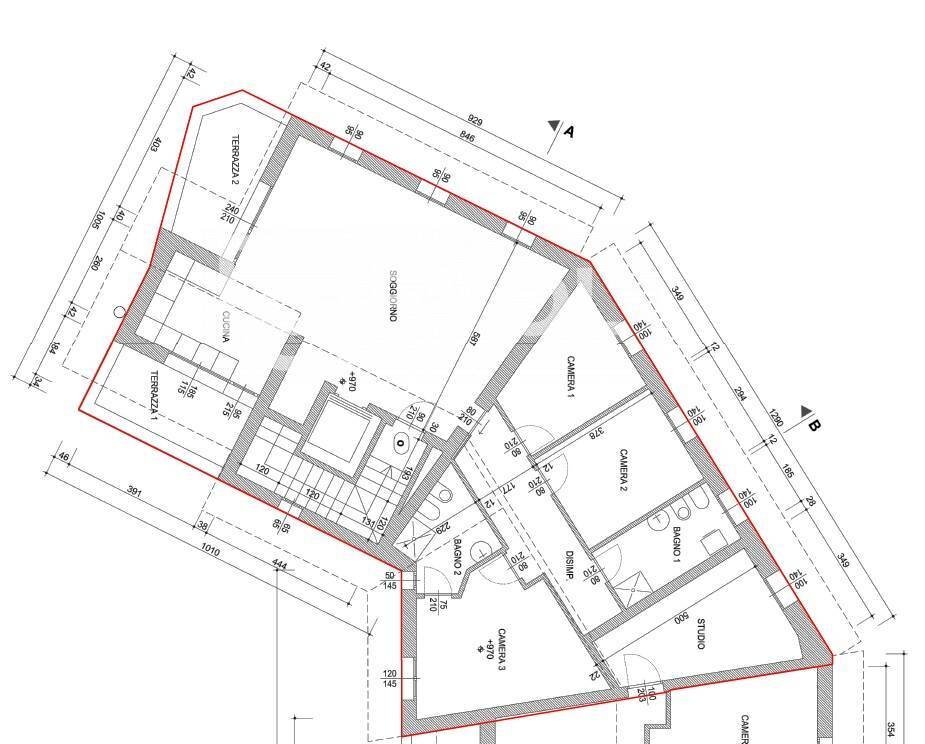 Foto 12 - Appartamento Piazza Marnico
 
22, Artegna - planimetria 1