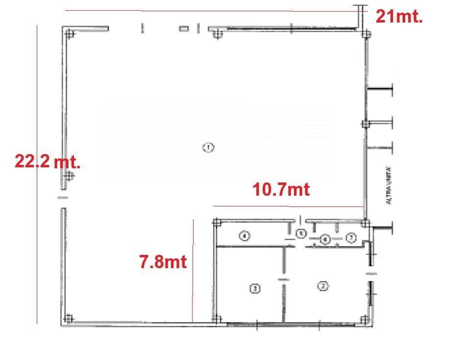 Foto 17 - Capannone via Braida Longa, Campoformido - planimetria 1