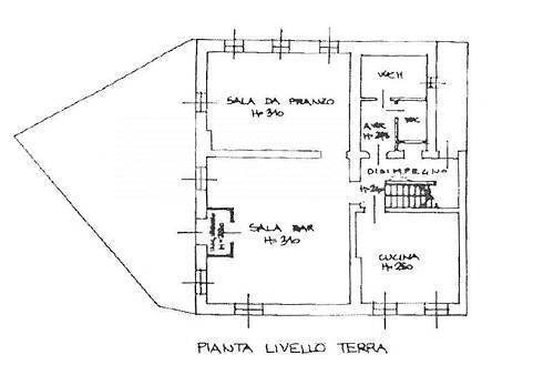 piano terra locale - Attività Commerciale VIA VITTORIO ALFIERI
 
16, Tarcento - planimetria 1