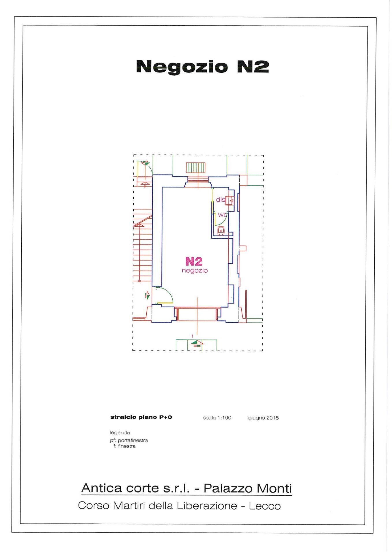 Foto 11 - Commercial Premises CORSO MARTIRI DELLA LIBERAZIONE
 
53, Lecco - floor plans 1
