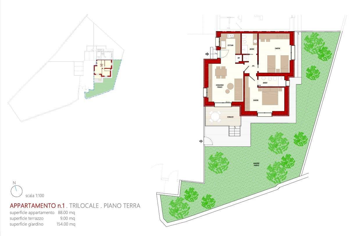 Foto 20 - Three-room apartment VIA VALSASSINA, Lecco - floor plans 1