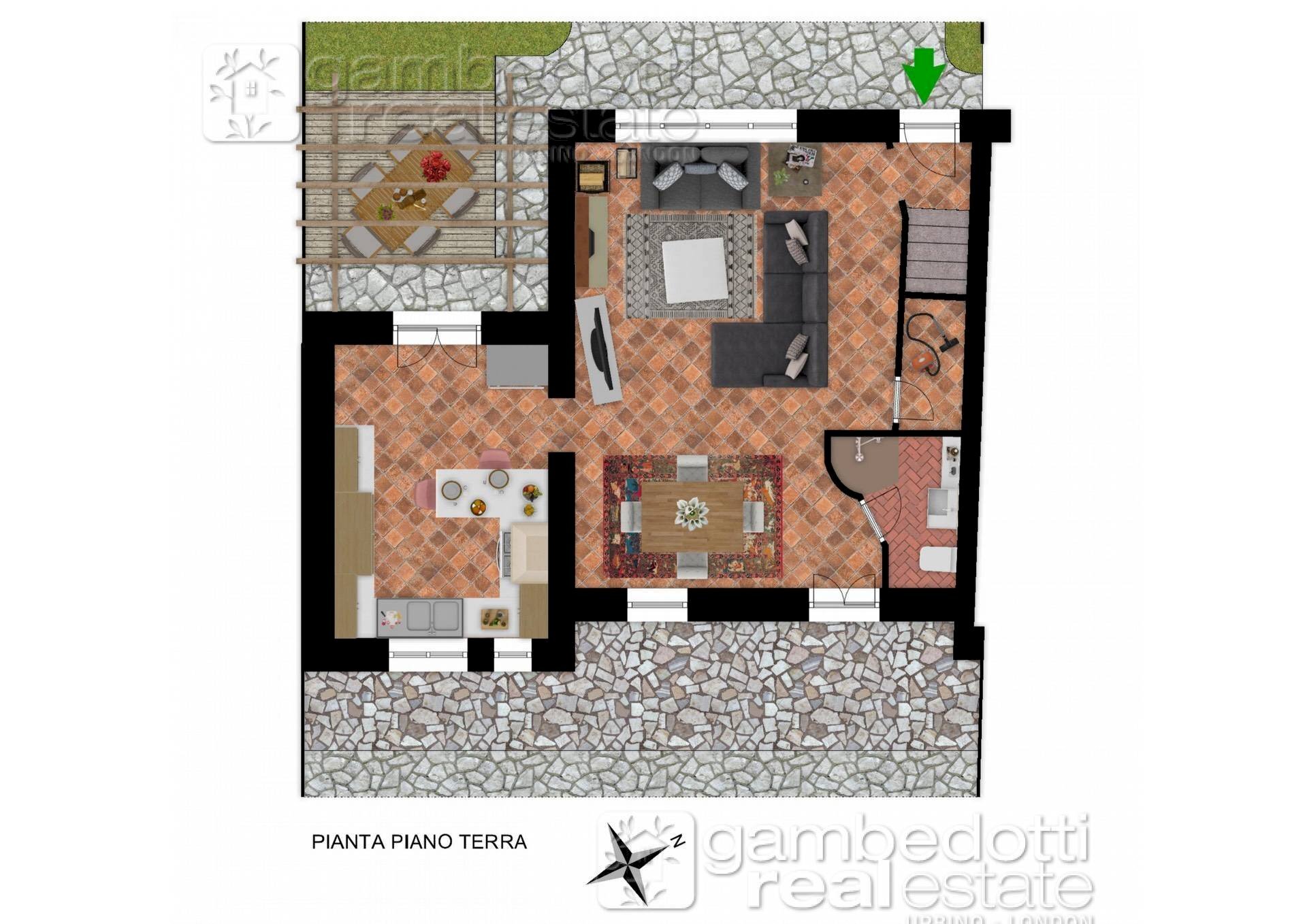 Pianta Piano Terra - Terraced Villa Cagli - floor plans 1