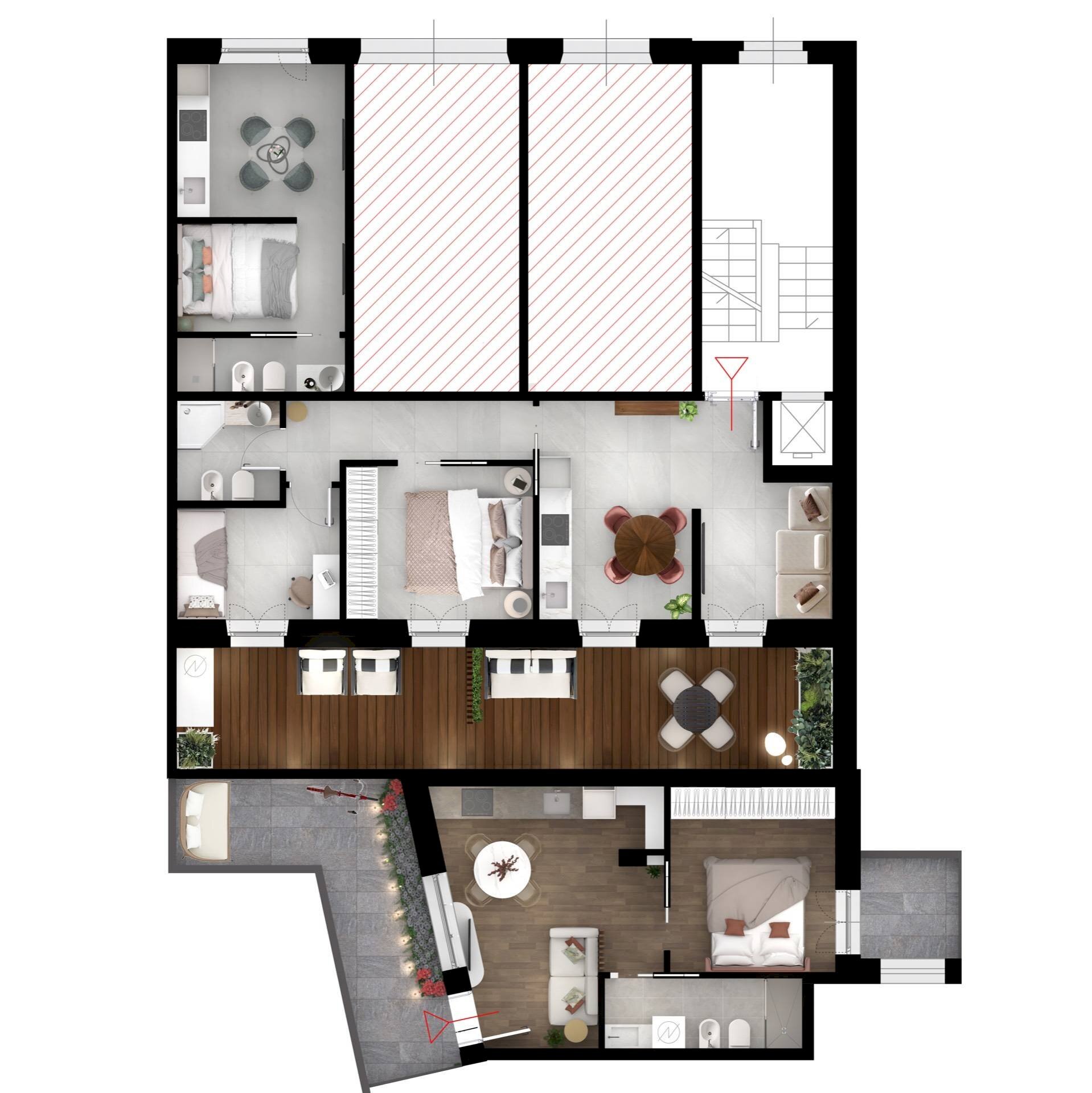 Foto 3 - One-room apartment Via sabotino
 
46, San Benedetto del Tronto - floor plans 1