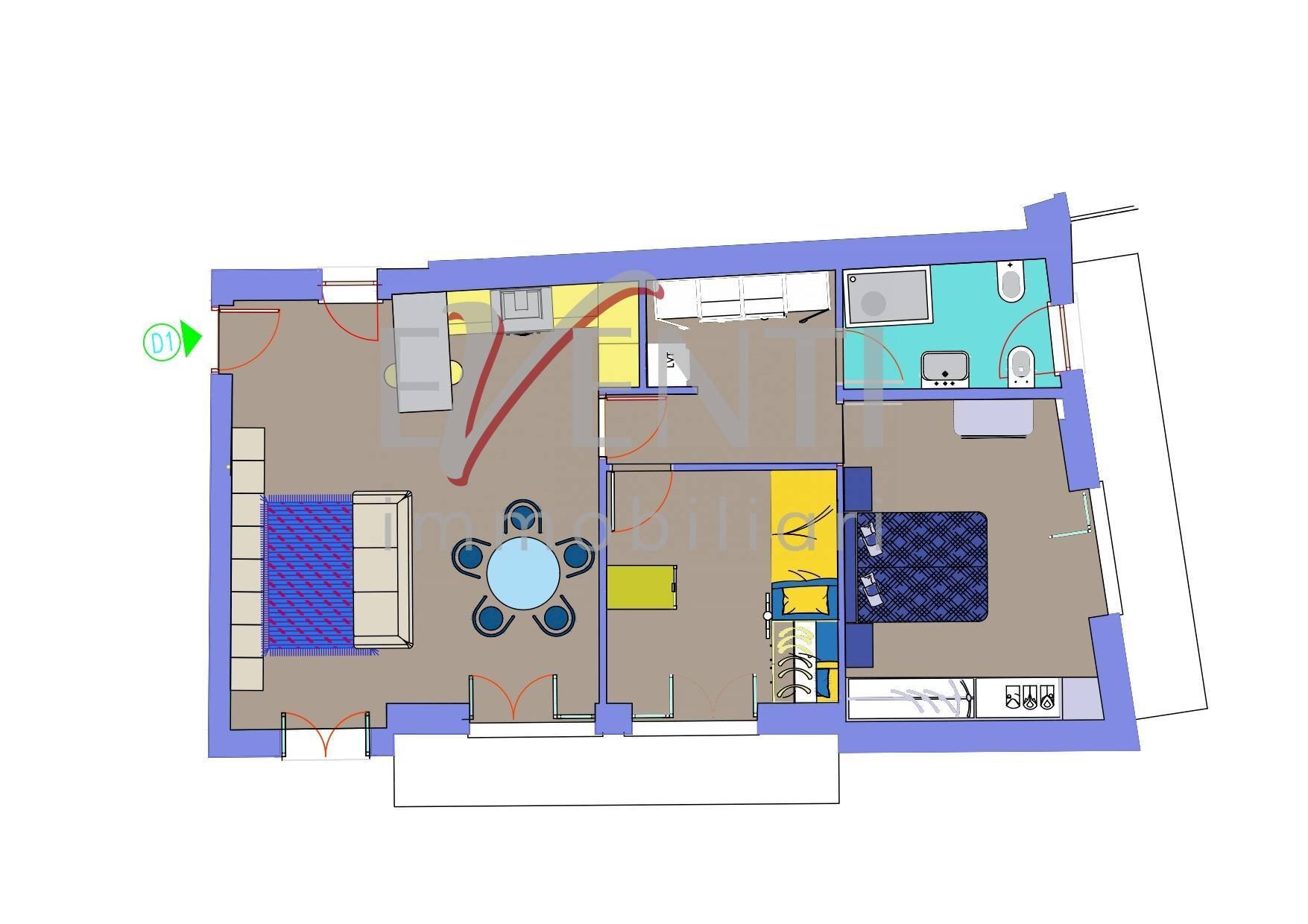 Foto 15 - Trilocale Via San Michele
 
4, Bricherasio - planimetria 1