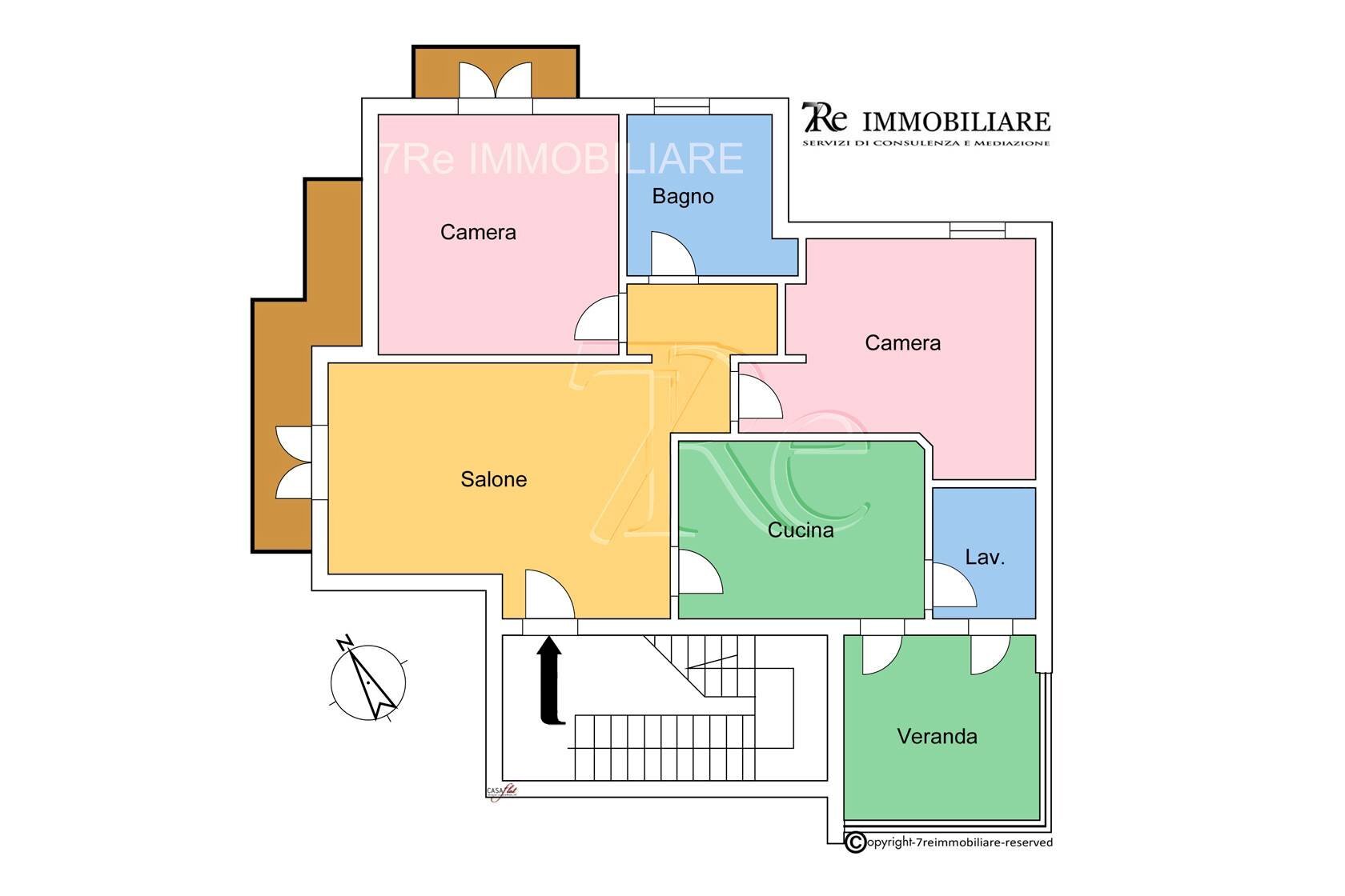 Foto 100 - Quadrilocale via giuseppe fava
 
1, Villabate - planimetria 1