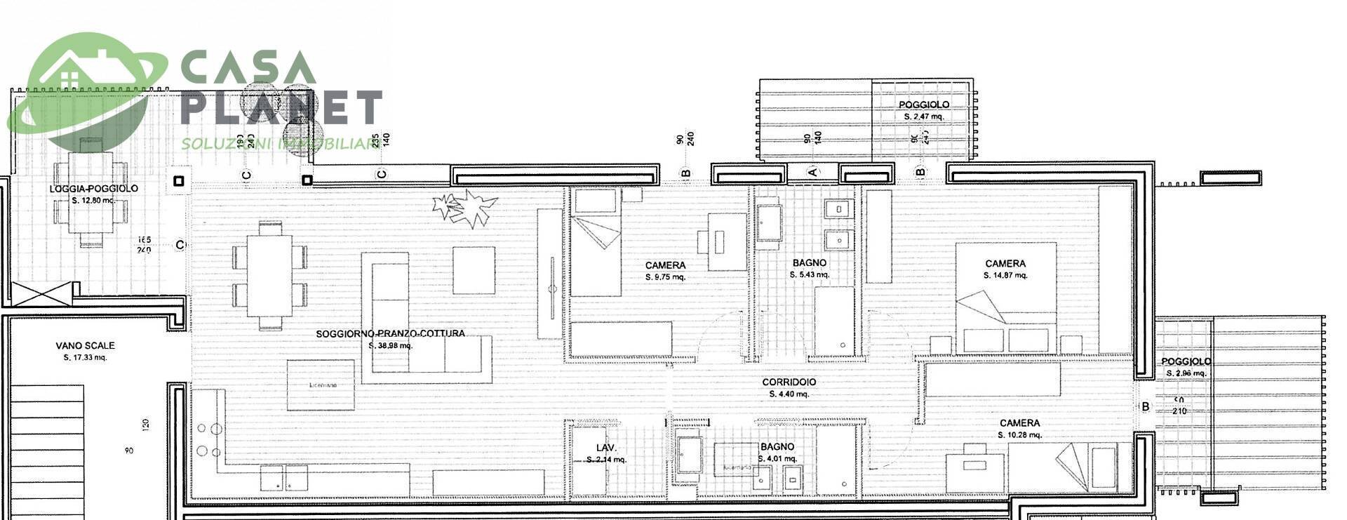 Foto 2 - Appartamento Via Barbiero, Mogliano Veneto - planimetria 1